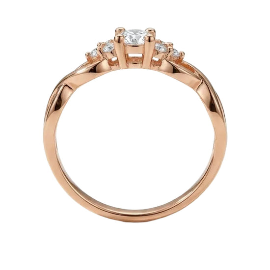 auksinis ziedas su cirkoniu 340 eur