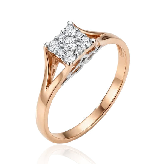 auksinis ziedas su akmenimis