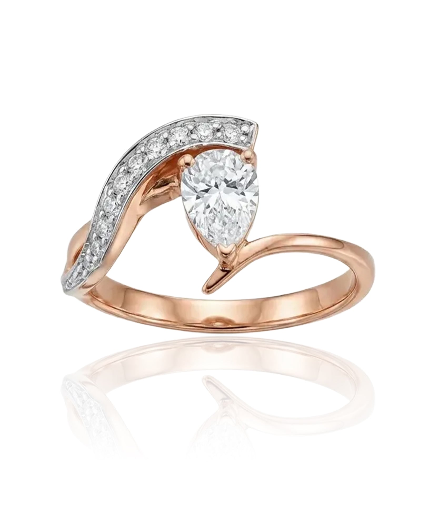 auksinis ziedas su dideliu cirkoniu 18 5 dydis