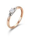 Gredzens ar briljantu 0.05ct.