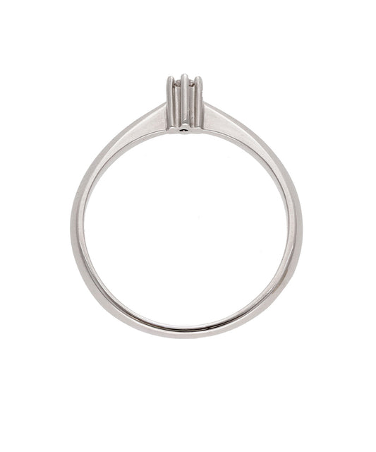 Žiedas su briliantu 0,045 ct.