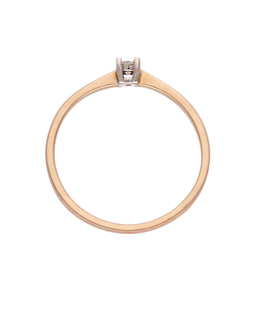 Žiedas su briliantu 0,05 ct.