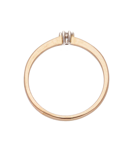 Žiedas su briliantu 0,05 ct.