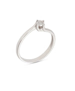 Žiedas su briliantu 0,03 ct.