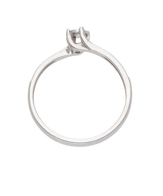 Žiedas su briliantu 0,03 ct.