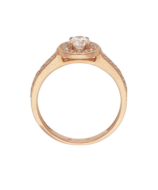 Žiedas su deimantais 0,31 ct. 0,25 ct.