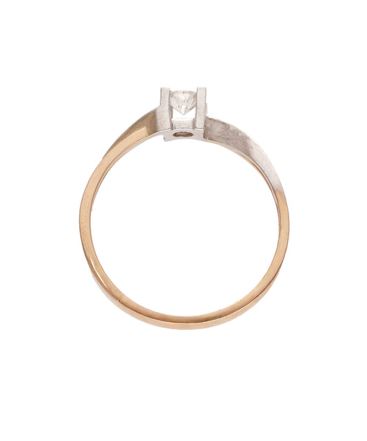 Žiedas su briliantu 0,16 ct.