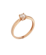 Žiedas su deimantu 0.44 ct.