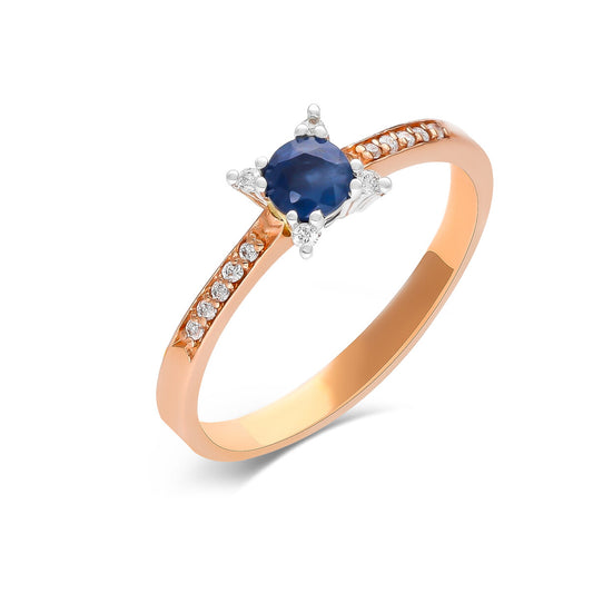 Žiedas su deimantais 0.07ct. Kolje