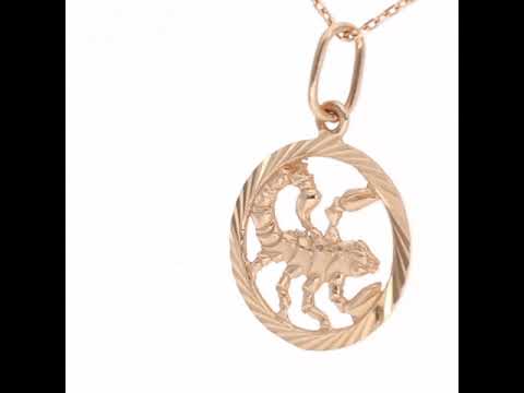 Auksinis pakabukas - zodiakas skorpijonas