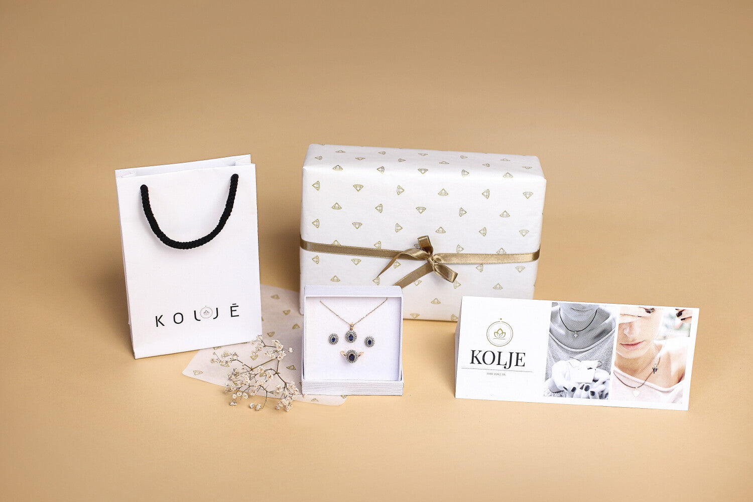 Žiedas su deimantais 0.07ct. Kolje